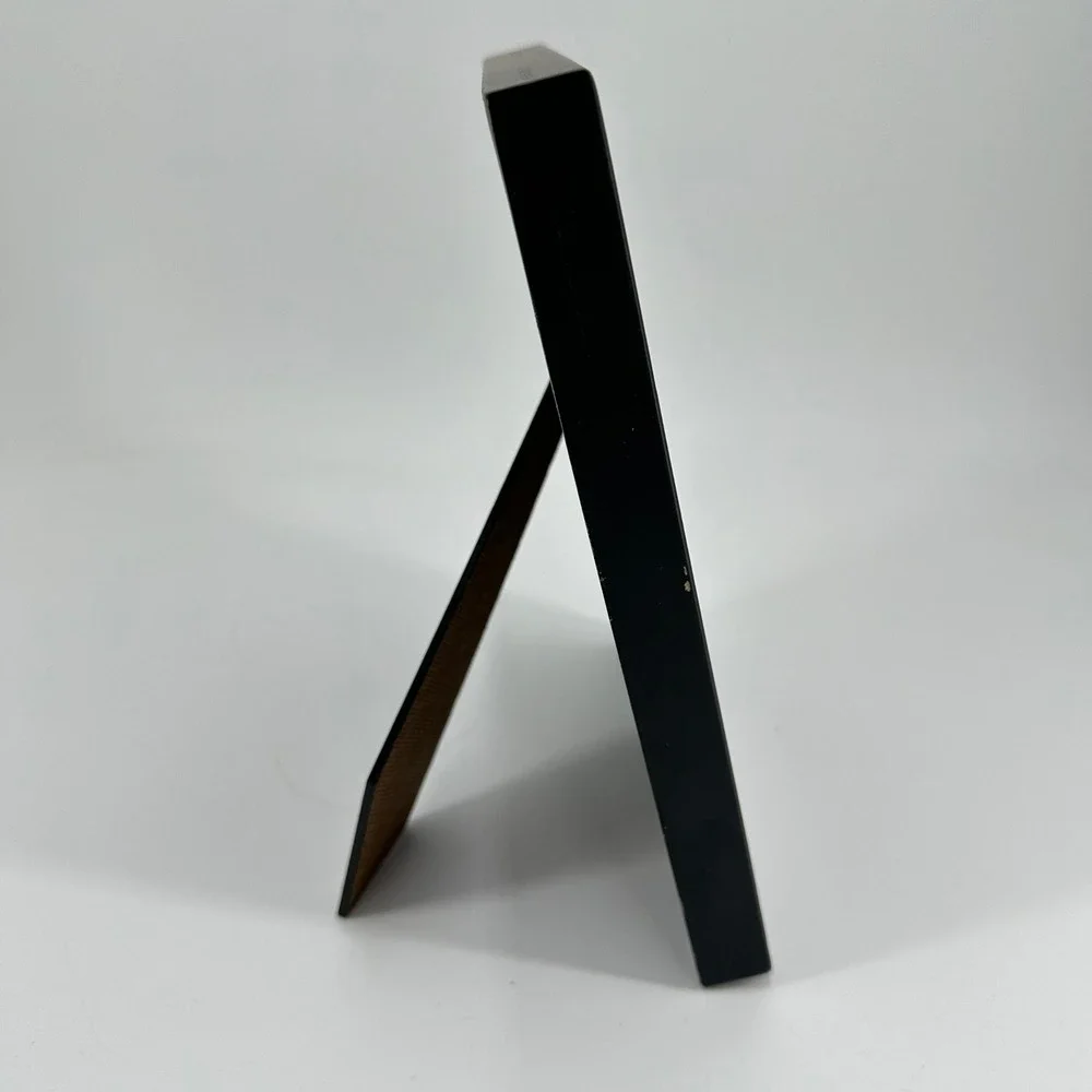 Matte Black Beveled Wood Picture Frame for 4x6 Photo Tabletop Display